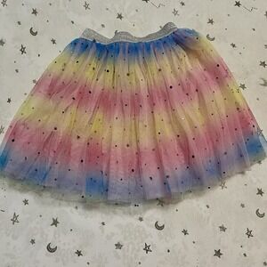 Girls 2 Layer Princess Expressions Rainbow Tutu (One Size‎ Fits Most) GUC
